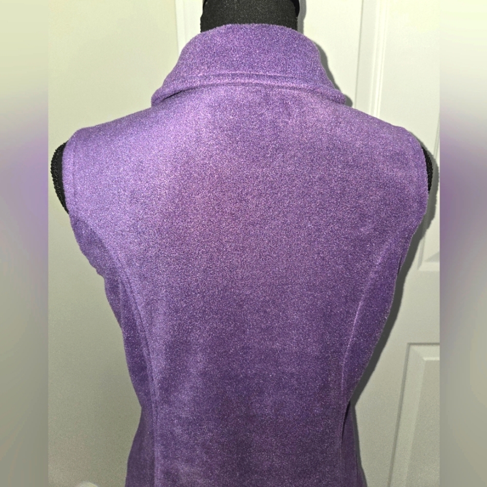 Columbia Women's Purple Fleece Vest - Picture 8 of 10